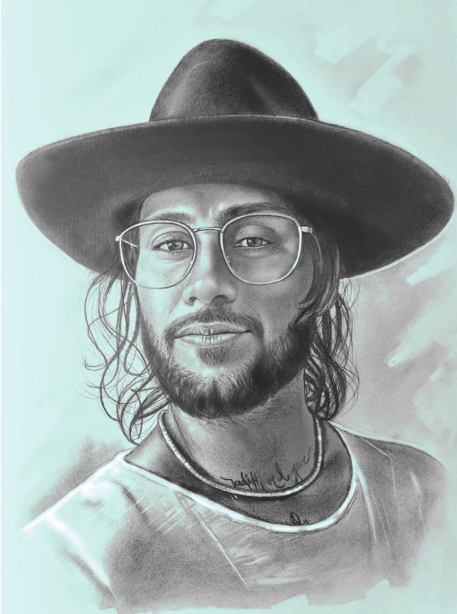 CJ - Hat & Glasses Artist CJ the Kid Illustrator for Doug Cooper Children's Book in Juvenile Fiction/Animals