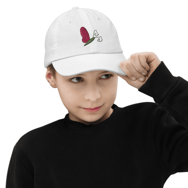 Butterfly Baseball Cap - White - Boy
