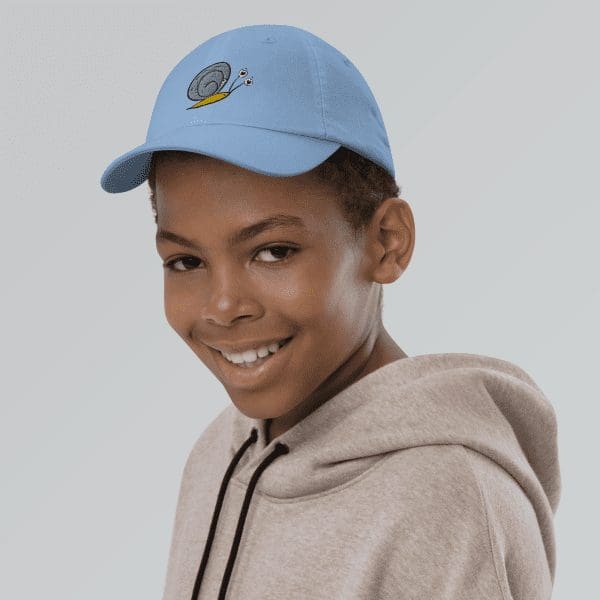 Snail Baseball Cap - Blue - Boy