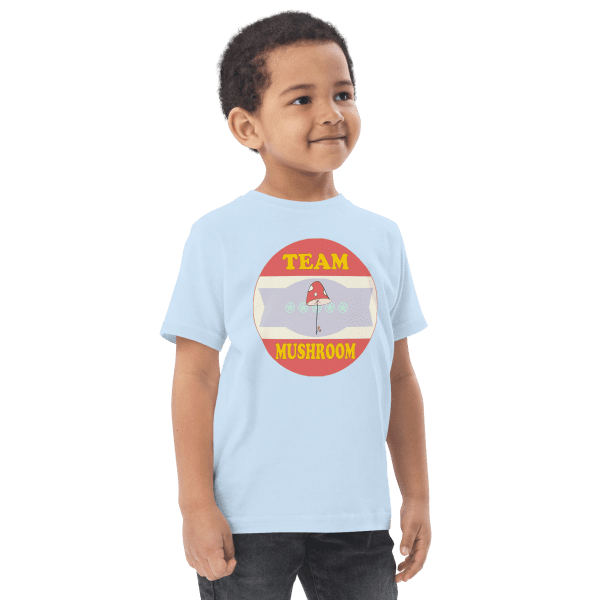 Team Mushroom Toddler Jersey T-shirt - Image 4