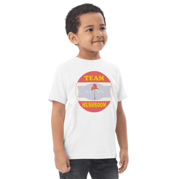 Team Mushroom Toddler Jersey T-shirt - Image 6