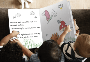 Children Boosting Brain Development Reading Doug Cooper's The Snail & The Butterfly